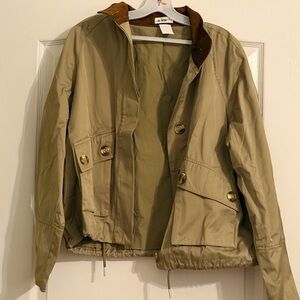 Chic Olive Utility Jacket for Women